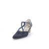 escarpins Geo Reino bleu nuit en cuir